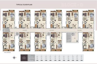 Project Image of 1225.0 - 2010.0 Sq.ft 2 BHK Apartment for buy in Vazhraa Vihhari