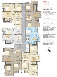 Project Image of 825.0 - 1620.0 Sq.ft 1 BHK Apartment for buy in Kavita Signature Tower