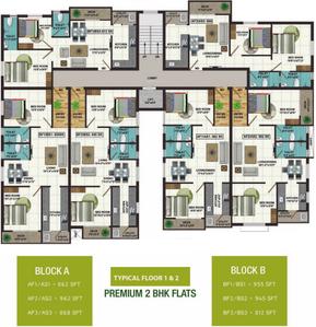 Project Image of 812.0 - 982.0 Sq.ft 2 BHK Apartment for buy in Color Orchid