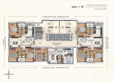 Project Image of 435.0 - 1060.0 Sq.ft 1 BHK Apartment for buy in Nakoda Mehta Sunshine Heights A And C Wings