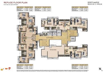 Project Image of 0.0 - 662.0 Sq.ft 2 BHK Apartment for buy in Dosti West County Phase 6 Dosti Maple