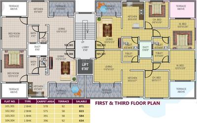 Project Image of 391.0 - 578.0 Sq.ft 1 BHK Apartment for buy in Geet Govind Muktai Aangan Phase II