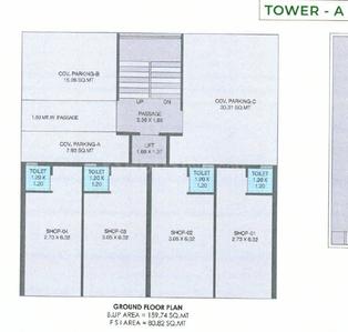 Project Image of 464.46 - 569.41 Sq.ft 1.5 BHK Apartment for buy in Arhan Anabiya Residency