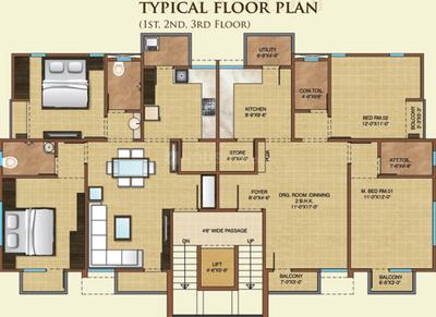 Project Image of 1350.0 - 2500.0 Sq.ft 2 BHK Apartment for buy in Param Residency