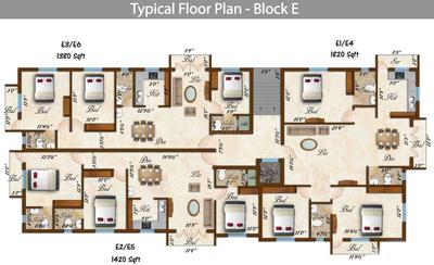 Project Image of 1020.0 - 1300.0 Sq.ft 2 BHK Apartment for buy in Rams Sarovar