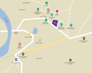 Project Image of 1349 Sq.ft 3 BHK Apartment / Flat for sale in Kalyan West for Rs. 21200000