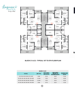 Project Image of 1205.55 - 1516.96 Sq.ft 2 BHK Apartment for buy in MVR Laguna Azul