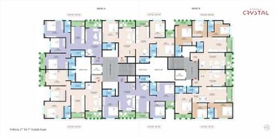 Project Image of 1644.0 - 1654.0 Sq.ft 3 BHK Apartment for buy in Shreeji Crystal