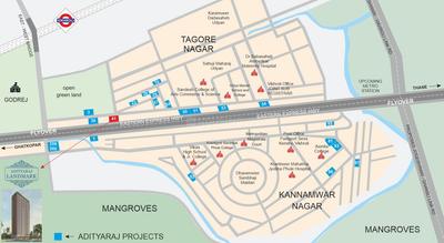 Project Image of 589.0 - 673.0 Sq.ft 2 BHK Apartment for buy in Suswagatam CHS Adityaraj Landmark