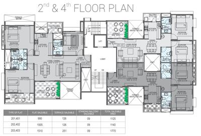 Project Image of 828.0 - 2261.0 Sq.ft 2 BHK Apartment for buy in Avnee Silver Crest