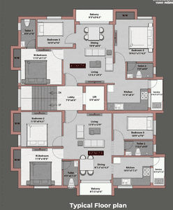 Project Image of 892.0 - 1297.0 Sq.ft 2 BHK Apartment for buy in MP Rue Radiale Ph 1