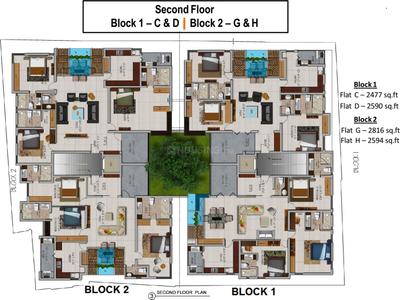 Project Image of 2477.0 - 2882.0 Sq.ft 3 BHK Apartment for buy in Bhoomi Cotton Tree