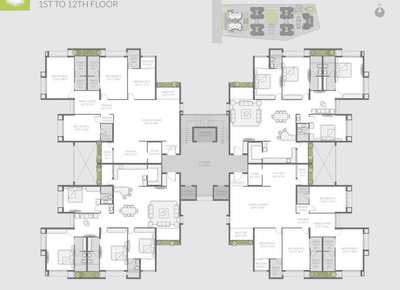 Project Image of 0.0 - 1350.0 Sq.ft 3 BHK Apartment for buy in Pradhyuman Royal Heights