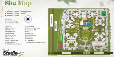 Project Image of 1495.0 - 7742.0 Sq.ft 3 BHK Apartment for buy in Civitech Stadia