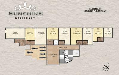 Project Image of 202.47 - 570.0 Sq.ft 1 RK Apartment for buy in Shantee Sunshine Residency