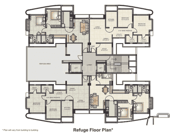 Project Image of 0.0 - 700.0 Sq.ft 2 BHK Apartment for buy in Unique Shristi Complex