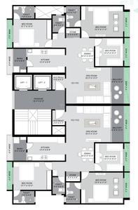 Project Image of 913.96 - 1161.96 Sq.ft 3 BHK Apartment for buy in Shreeji Two