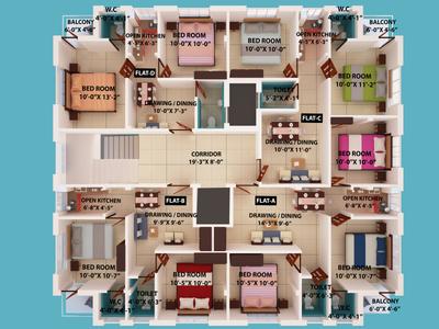 Project Image of 645.0 - 686.0 Sq.ft 2 BHK Apartment for buy in Shree Bhoomi Apartment
