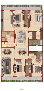 Sagar Luxury Floors 5 Sagar Luxury Floors 5 Cluster Plan from 1st to 4th Floor 1