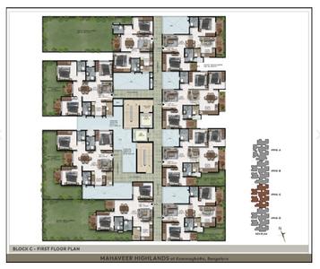 Project Image of 647.0 - 1447.0 Sq.ft 1 BHK Apartment for buy in Mahaveer Highlands