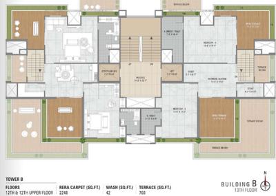 Project Image of 1481.0 - 2253.0 Sq.ft 4 BHK Apartment for buy in Shaly Sky Deck