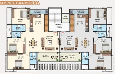 Project Image of 1603.0 - 2076.0 Sq.ft 3 BHK Apartment for buy in Genesis Advait Apartment