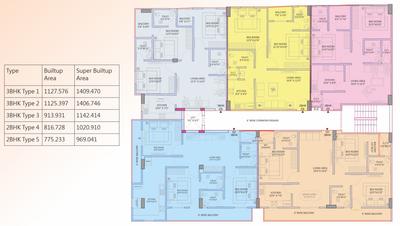 Project Image of 969.04 - 1409.47 Sq.ft 2 BHK Apartment for buy in ASAR Bliss Enclave