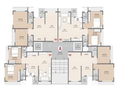 Project Image of 594.6 - 737.11 Sq.ft 2 BHK Apartment for buy in Savani Prayosha Elite Tower A And B
