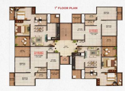 Project Image of 769.0 - 828.0 Sq.ft 2 BHK Apartment for buy in Pratideep Fortune Flora