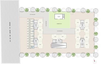 Project Image of 0.0 - 570.38 Sq.ft 2 BHK Apartment for buy in JP Nilkanth Amrut 2