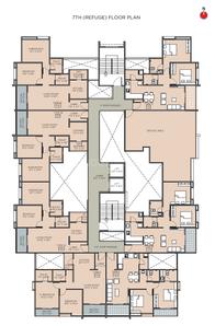 Project Image of 728.0 - 760.0 Sq.ft 2 BHK Apartment for buy in Sanskruti Indrayani Vatika F Building