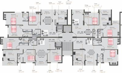 Project Image of 1060.0 - 1370.0 Sq.ft 2 BHK Apartment for buy in Kamalam Pleasanta
