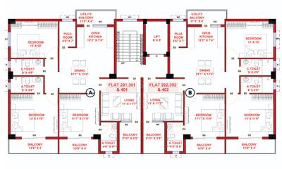 Project Image of 1755.0 - 1955.0 Sq.ft 3 BHK Apartment for buy in DC Nirmaan