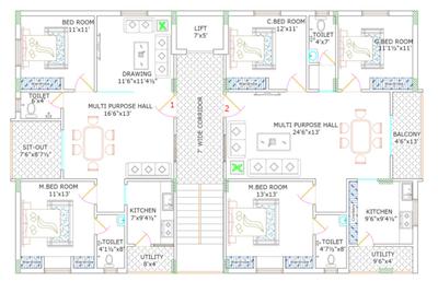 Project Image of 1188.0 - 1438.0 Sq.ft 2 BHK Apartment for buy in Divyadeep Castle Homes