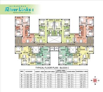 Project Image of 788.0 - 1601.0 Sq.ft 2 BHK Apartment for buy in Jai Hanuman Riverlinks I