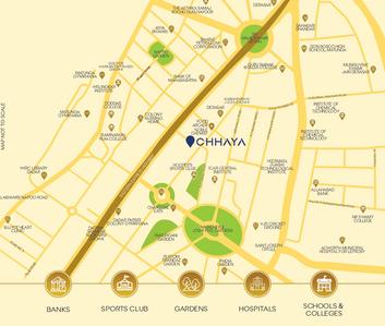 Project Image of 669.95 - 1178.97 Sq.ft 2 BHK Apartment for buy in Fortune Chhaya