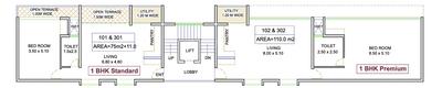 Project Image of 645.83 - 1506.95 Sq.ft Studio Studio Apartment for buy in GHD Velvet Vista Phase I