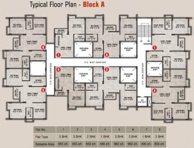 Project Image of 916 Sq.ft 3 BHK Apartment / Flat for sale in Barasat for Rs. 2550000