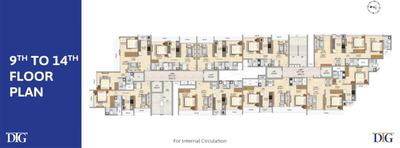 Project Image of 400.09 - 569.0 Sq.ft 1 BHK Apartment for buy in Dhariwal DTG Avenue 68