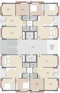 Project Image of 617.96 - 641.21 Sq.ft 2 BHK Apartment for buy in Shtapatya Infinity Park