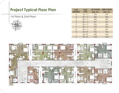 Project Image of 379.0 - 1062.0 Sq.ft 1 BHK Apartment for buy in Lakeview Apartment