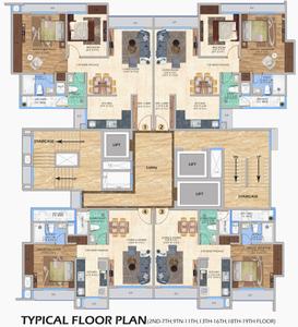 Project Image of 555.0 - 742.0 Sq.ft 1 BHK Apartment for buy in Fortune Blue