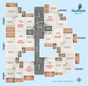 Project Image of 723.0 - 780.0 Sq.ft 2 BHK Apartment for buy in Yashwin Gateway