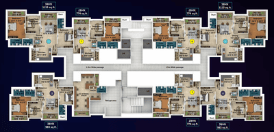 Project Image of 664.0 - 1115.0 Sq.ft 2 BHK Apartment for buy in Saheel I Trend