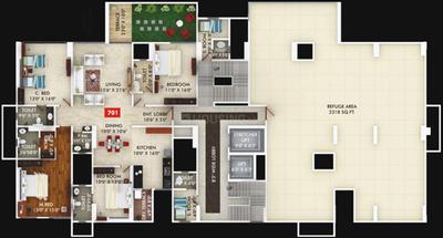 Project Image of 0.0 - 759.0 Sq.ft 2 BHK Apartment for buy in Gagan Unnatii Phase 2