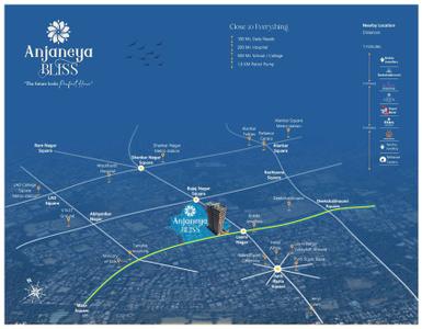 Project Image of 2516.0 - 2960.0 Sq.ft 3 BHK Apartment for buy in Anjaneya Bliss