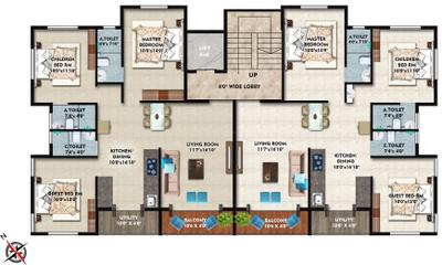 Project Image of 0.0 - 1470.0 Sq.ft 3 BHK Apartment for buy in Pinnacle Grace