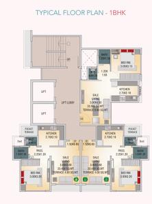 Project Image of 0.0 - 391.0 Sq.ft 1 BHK Apartment for buy in Sanghvi Atlanta