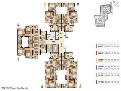 Project Image of 982.0 - 1333.0 Sq.ft 2 BHK Apartment for buy in Akshaya Today