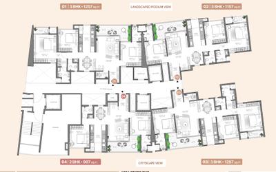 Project Image of 643.0 - 1604.0 Sq.ft 2 BHK Apartment for buy in VJ Pratik Nagar Palladio Kothrud Central